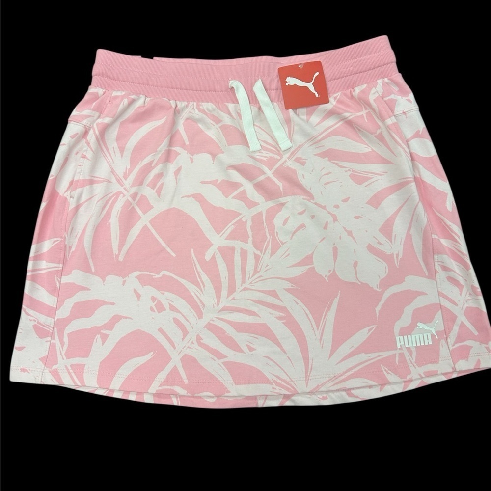 Puma Pink Tropical Leaf Skirt, NWT, Size L